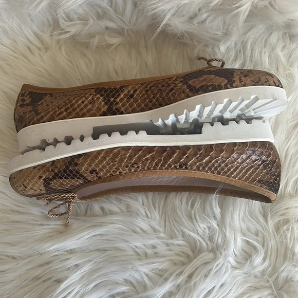 New Paul Mayer Attitudes Bingo Python Brown Ballet Flats Sz-7.5 - Picture 4 of 7